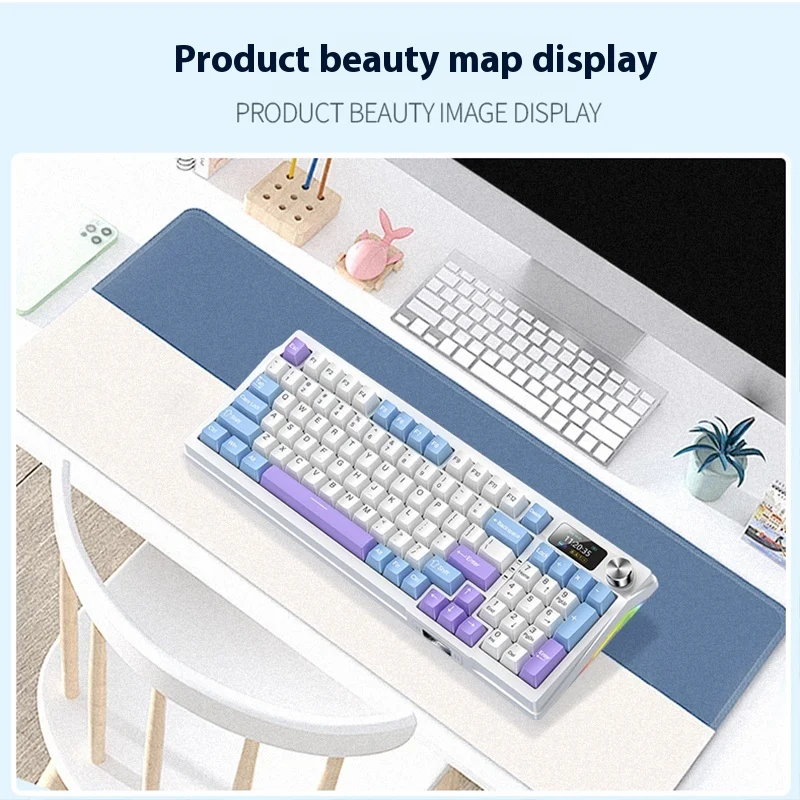 Yindiao Y95 Механическая клавиатура Rgb Индивидуальная прокладка с возможностью