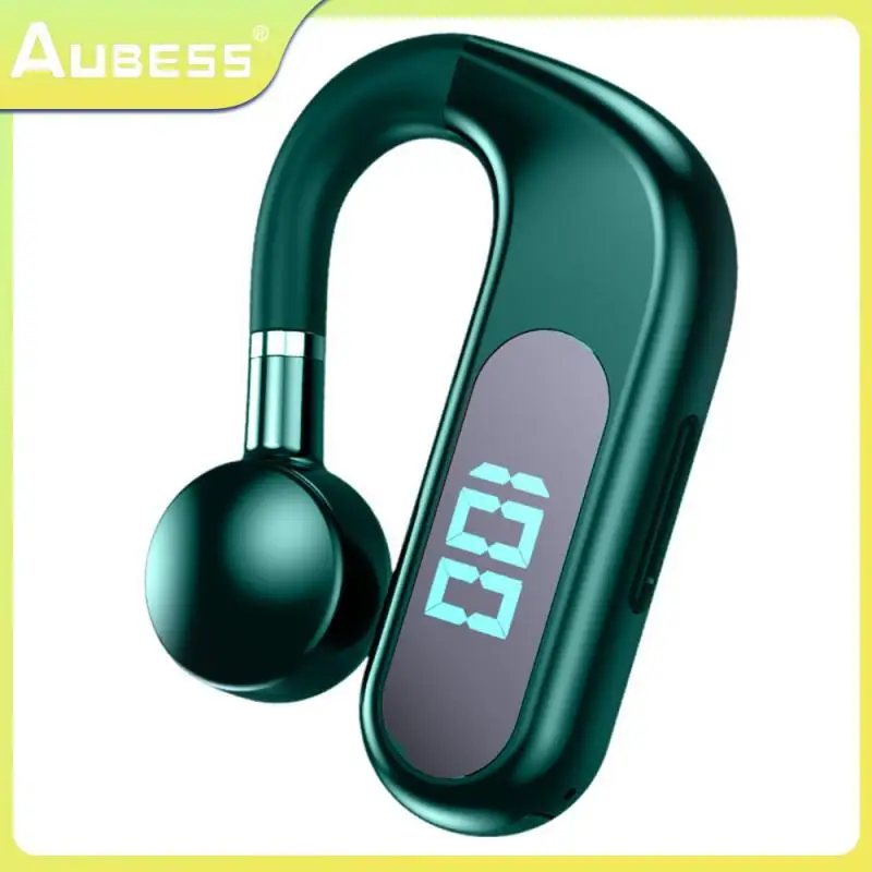 

10 M Led Digital Display Bone Conduction Headset Waterproof Sports Ear Hook Commercial S30 Wireless Headset Dc 5v