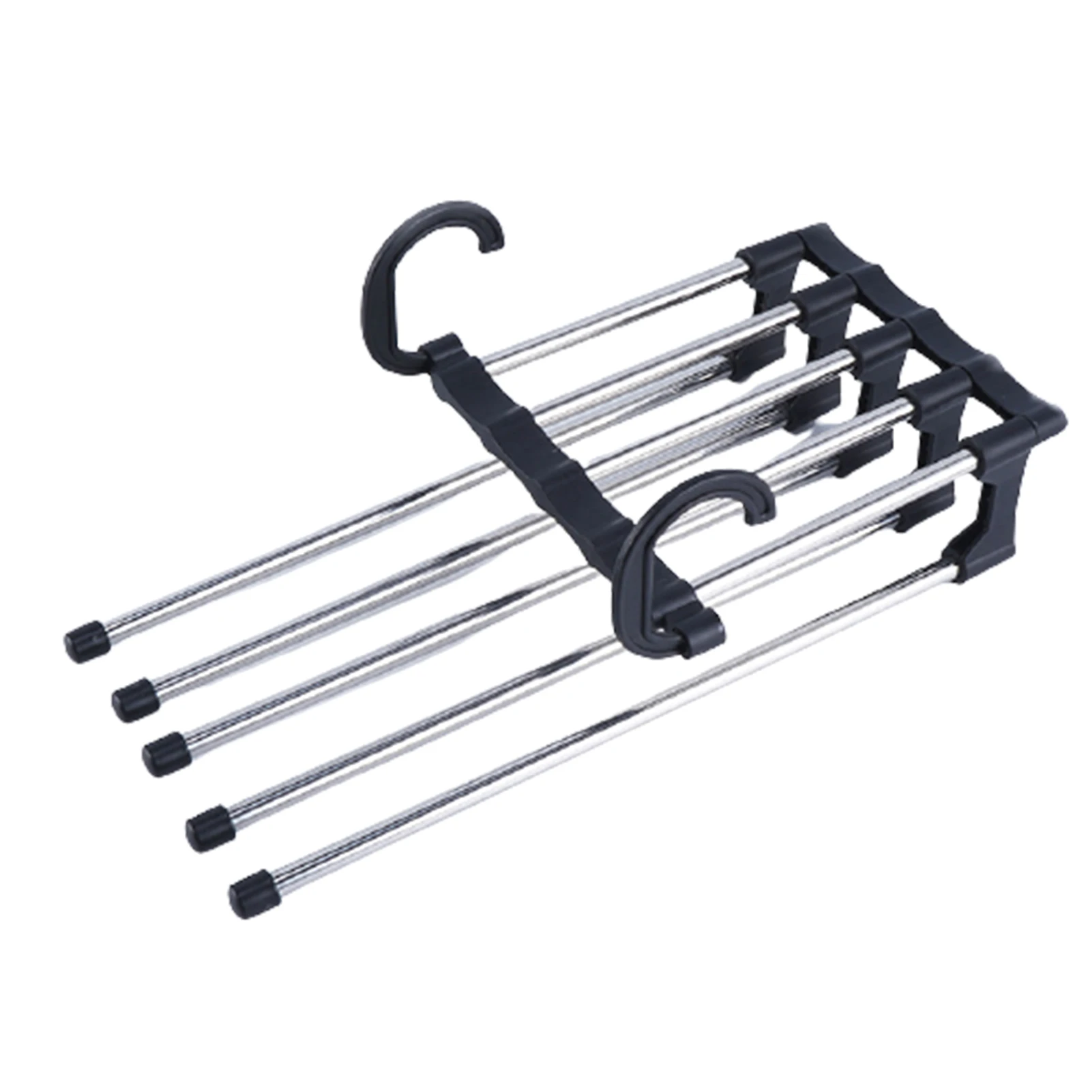 

Multi-Layer Pants Hanger Horizontally Or Vertically Folding Stainless Steel Clothing Rack Closet Storage For Tie Scarf