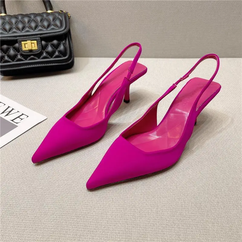 

Pumps Sandals Woman Summer Shallow Pointed Party Shoe Sandalias Mujer Verano 2022 Zapatos De Mujer Tacon Medio Elegantes