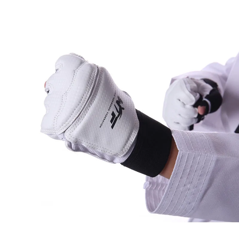 Taekwondo Gloves Adults Children Hand Protector Palm Support Fight MMA Finger Guard Kick Boxing Cycling Gloves for Gym Fitness images - 6