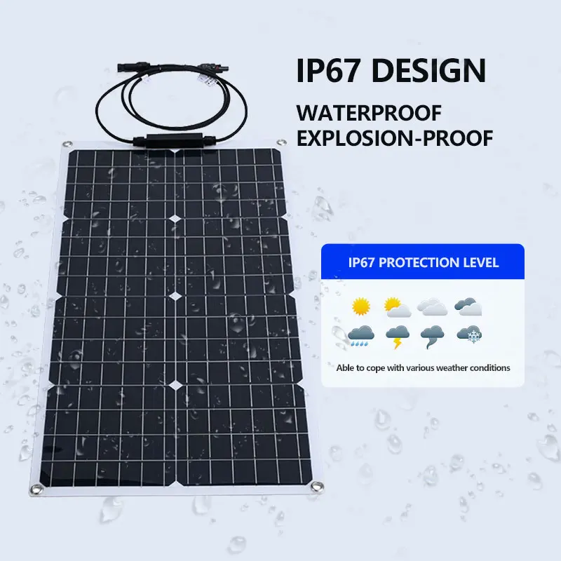 

1000W Solar Panel 12V High Efficiency Cell 10A-100A Controller for Phone Car MP3 PAD Charger Outdoor Battery Supply
