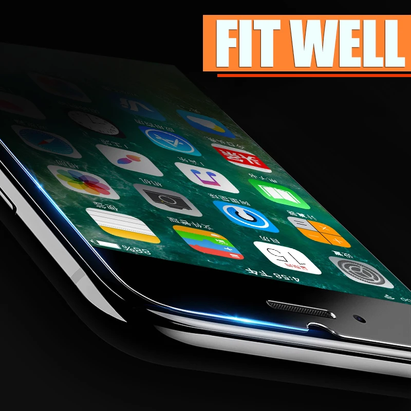 2 шт. закаленное стекло для iPhone 7 8 11 12 Plus Pro Max Защитная пленка экрана X XS XR SE 2020 mini