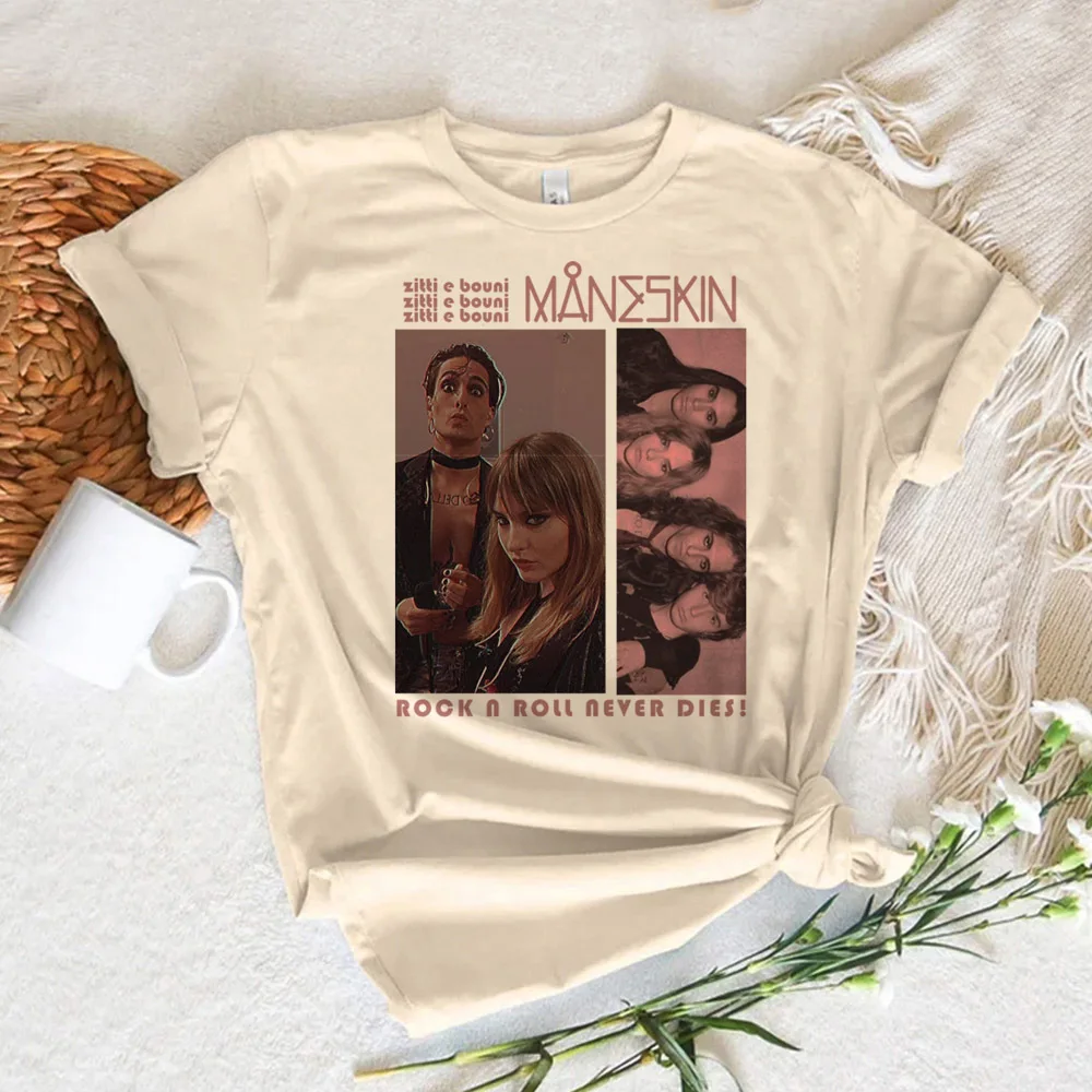 Женская футболка Maneskin Y2K для девушек 2000s