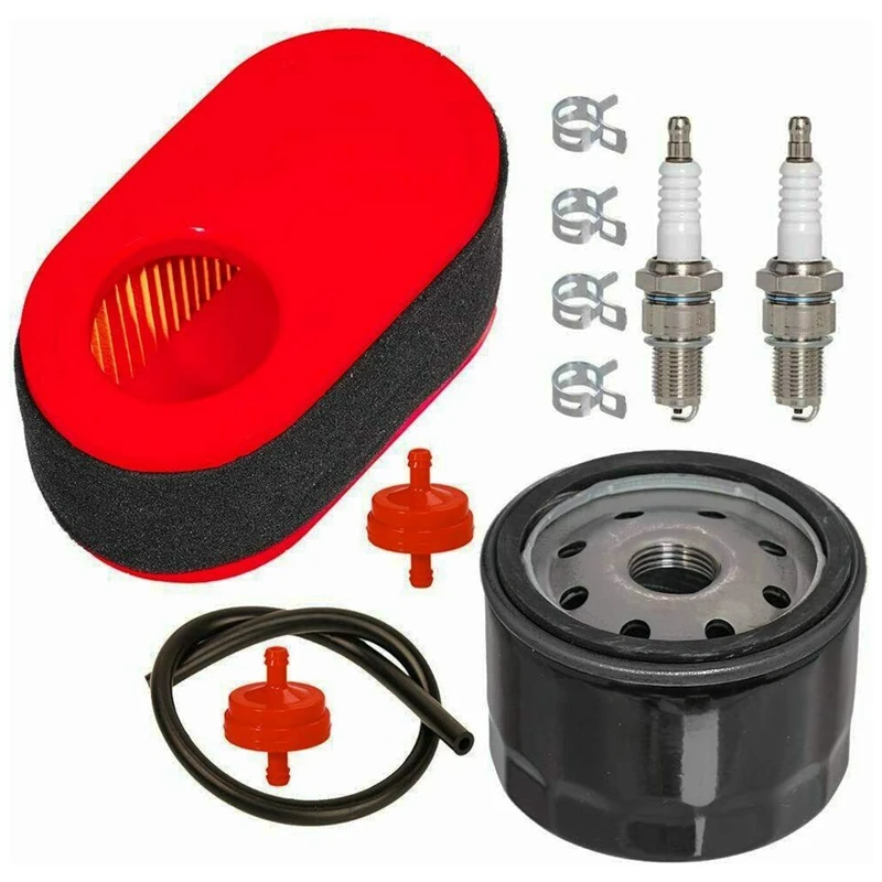 

951-12260 Air Filter Oil Fuel Filter Line Spark Plug Kit For MTD LT3800 4P90HU Accessories