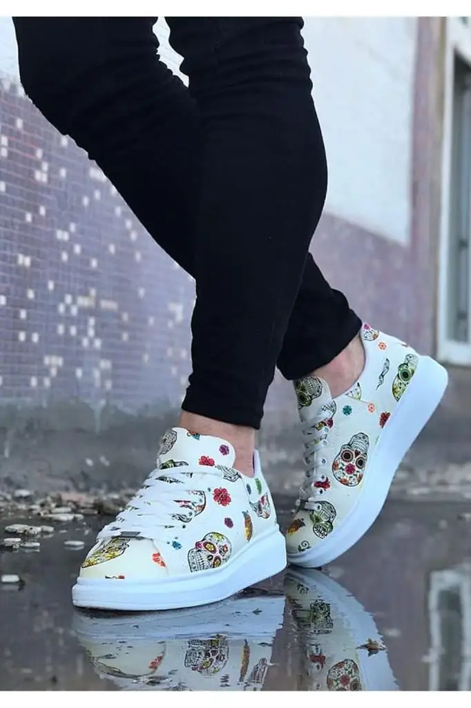 

Wagoon WG501 White Dry Head Painted Male Casual Shoes