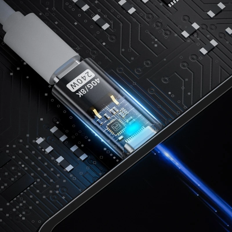 Адаптер USB C к типа 100 Вт гнездовой преобразователь заряда передача данных 40 Гбит/с