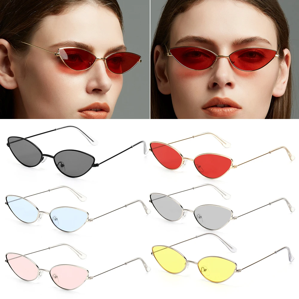 

2022 New Summer Women's Fashion Sunglasses Retro Metal Small Frame Sunglasses Ladies Trendy Shades UV400 Eyewear Trend Sunglass