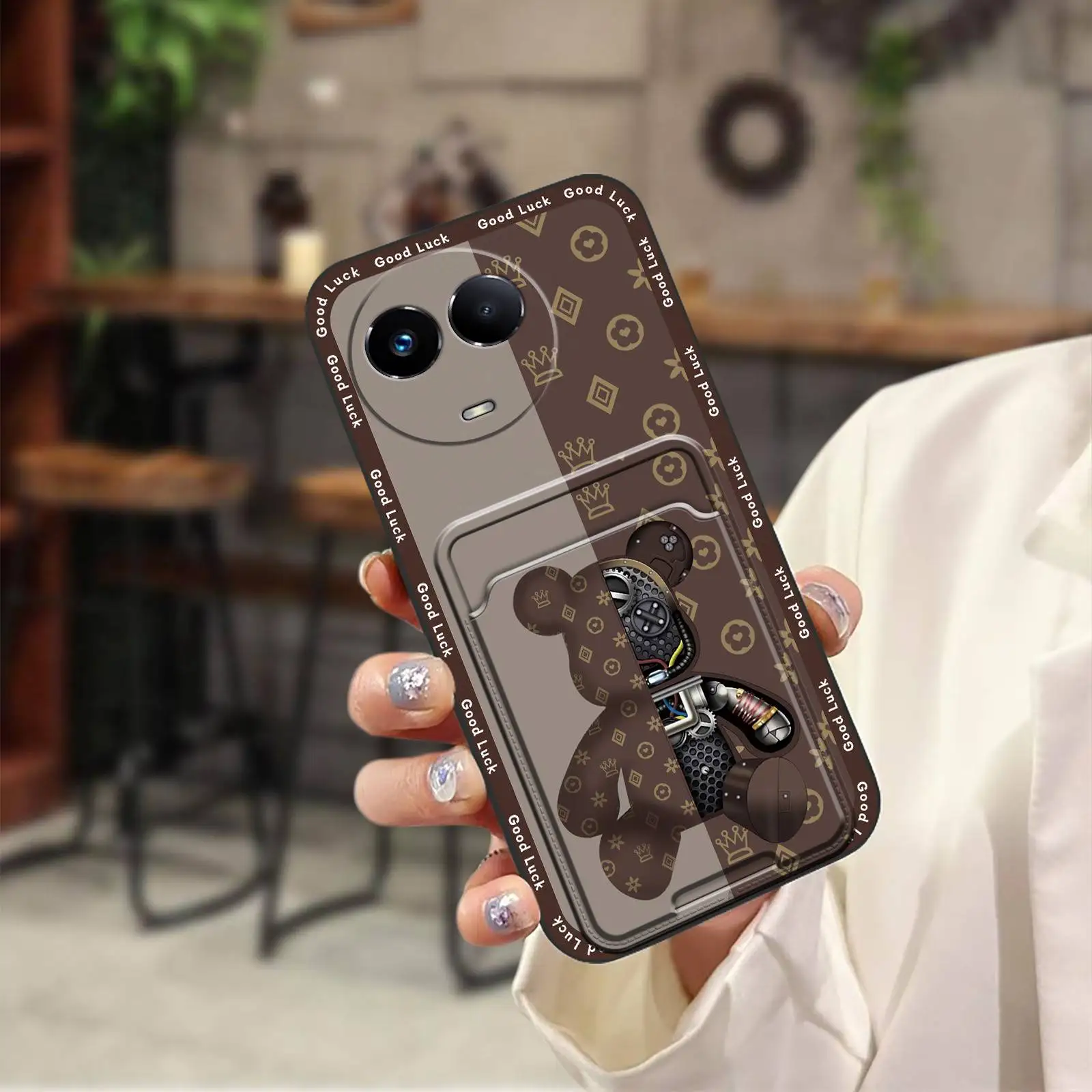 Грязеотталкивающий чехол с рисунком для Realme V50/V50S/C67 Силиконовый противоударный