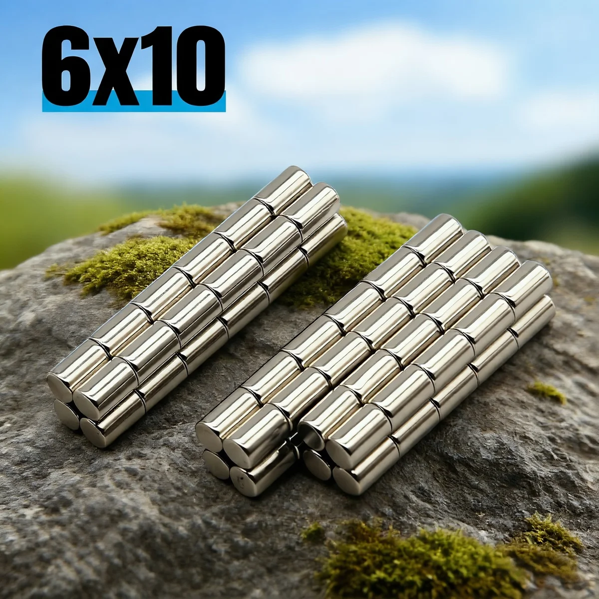 Супер сильные круглые неодимовые магниты 6x10 мм