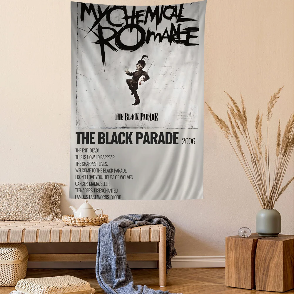 My C-Chemical R-Romance Band Tapestry Art Printing Japanese Wall Anime Hanging Home Decor
