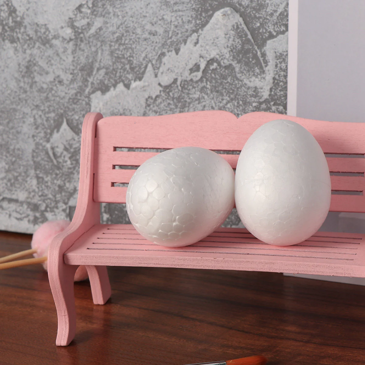 

Styrofoam Egg Craft Eggs White Easter Ballsball Decorating Party Decor Unfinished Polystyrene Shape Blank Modelling Ornament