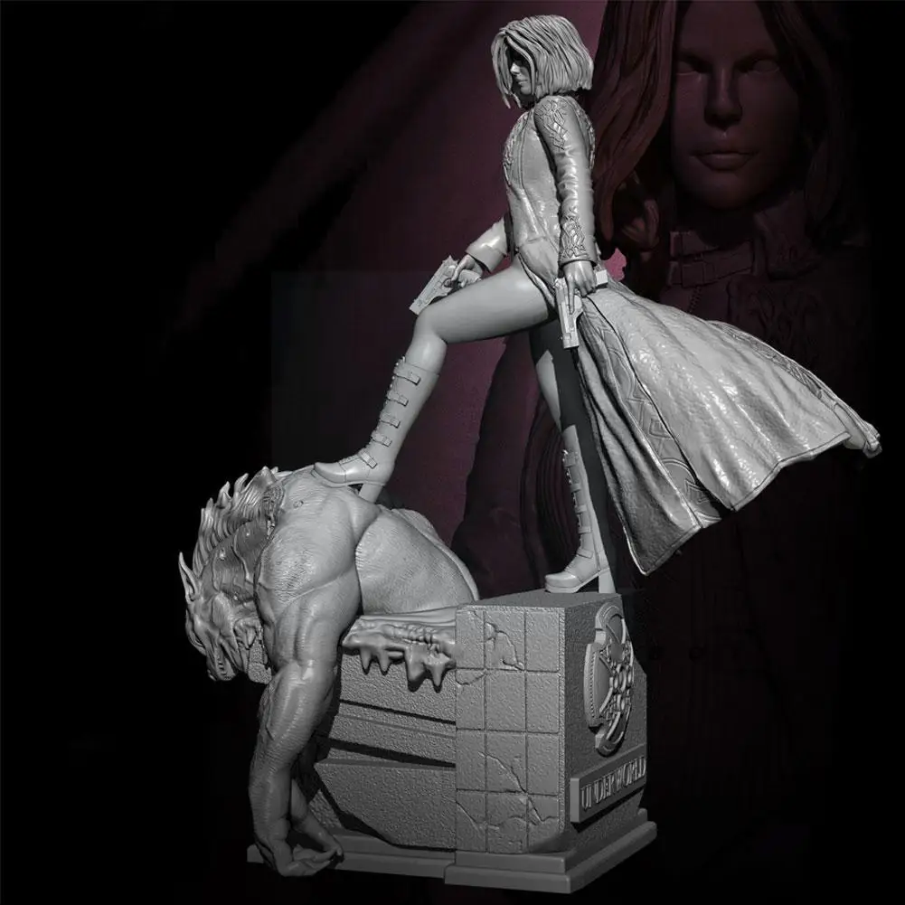 

75mm 1/24 Resin Model Kits DIY Figure Beauty DIY Self-assembled A3J2