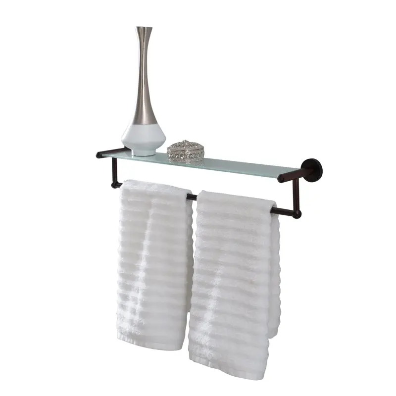 

Luxurious, Orb & Black Shelf, Towel Storage Bar - Upgraded Design & Quality.