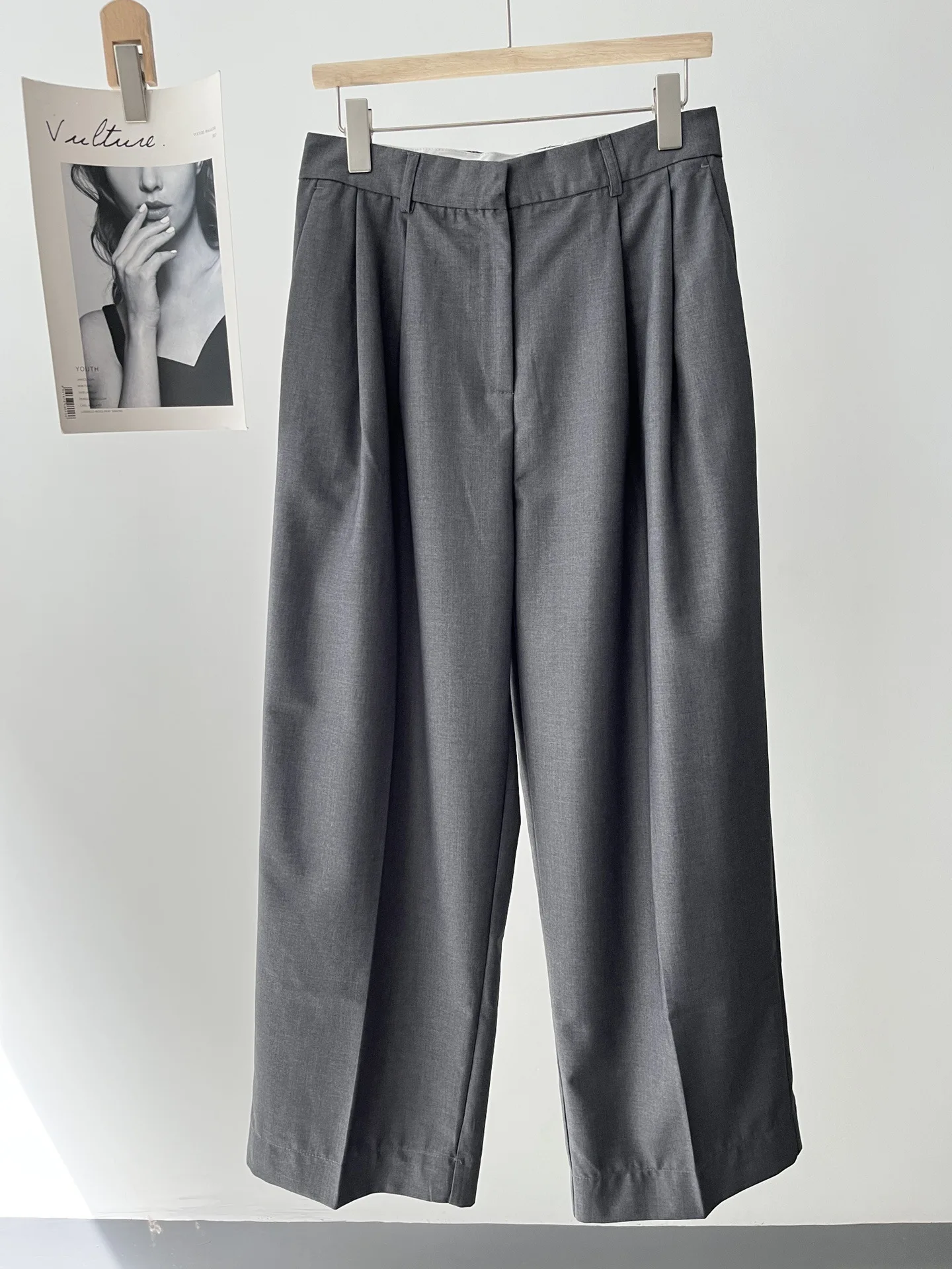 Женские брюки 2024 простые плиссированные широкие женские свободные повседневные