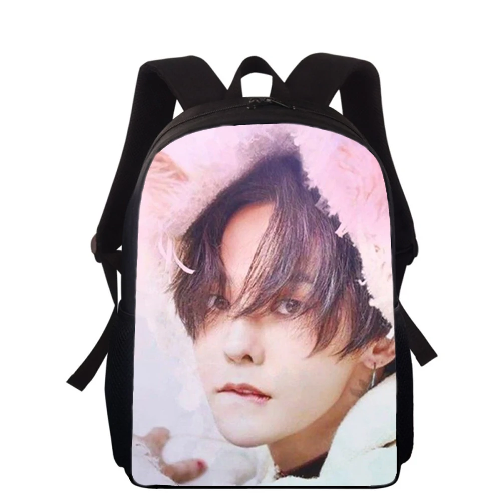 G DRAGON BIGBANG 15” 3D Print Kids Backpack Primary School Bags for Boys Girls Back Pack Students School Book Bags