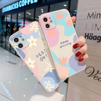 flower shockproof case for iphone 11 case for iphone 13 12 pro max mini xr 7 8 plus 6s x xs max se 2022 2 backcover soft cover
