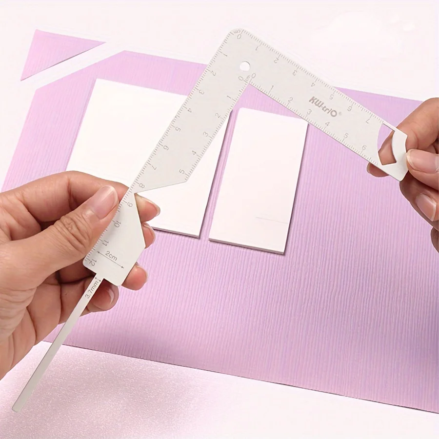 Высокоточная линейка 5 в 1 для скрапбукинга и рукоделия из нержавеющей стали