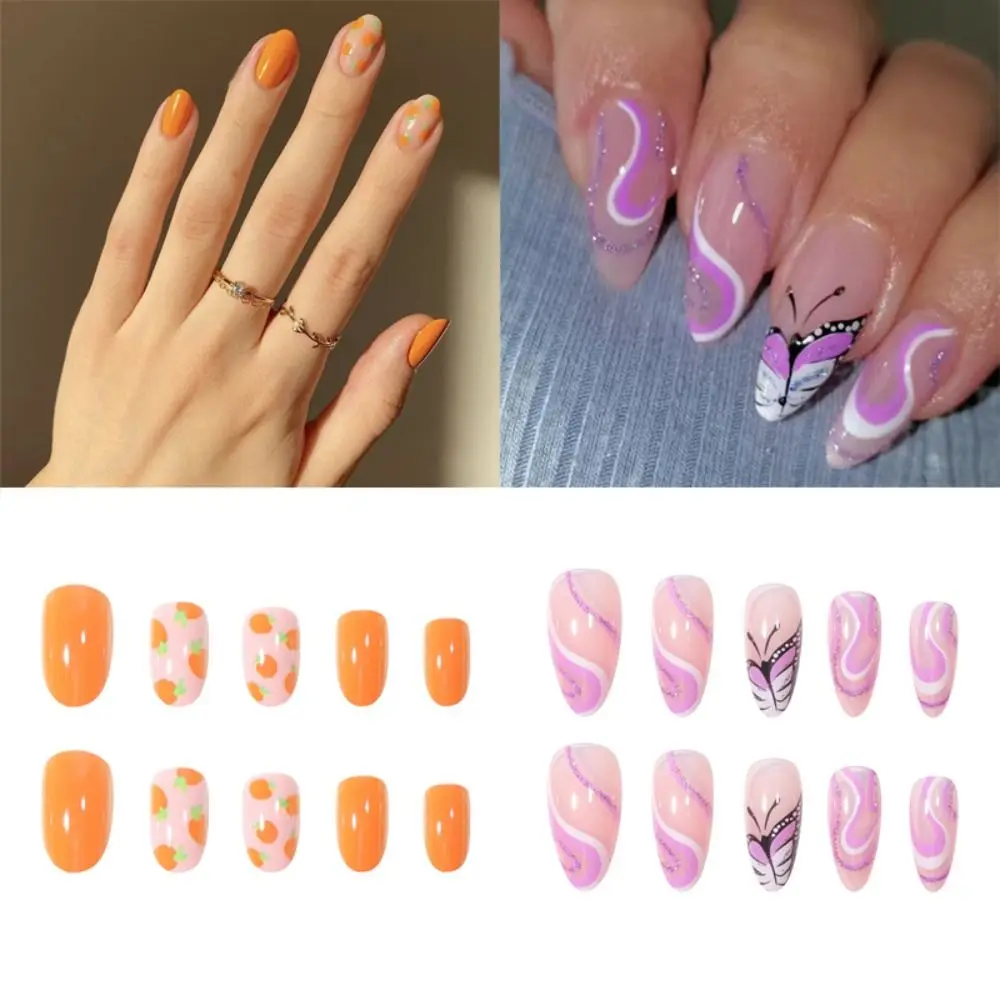 

Nail Tips Fake Nails Press on Nails DIY False Nails Simple Almond French