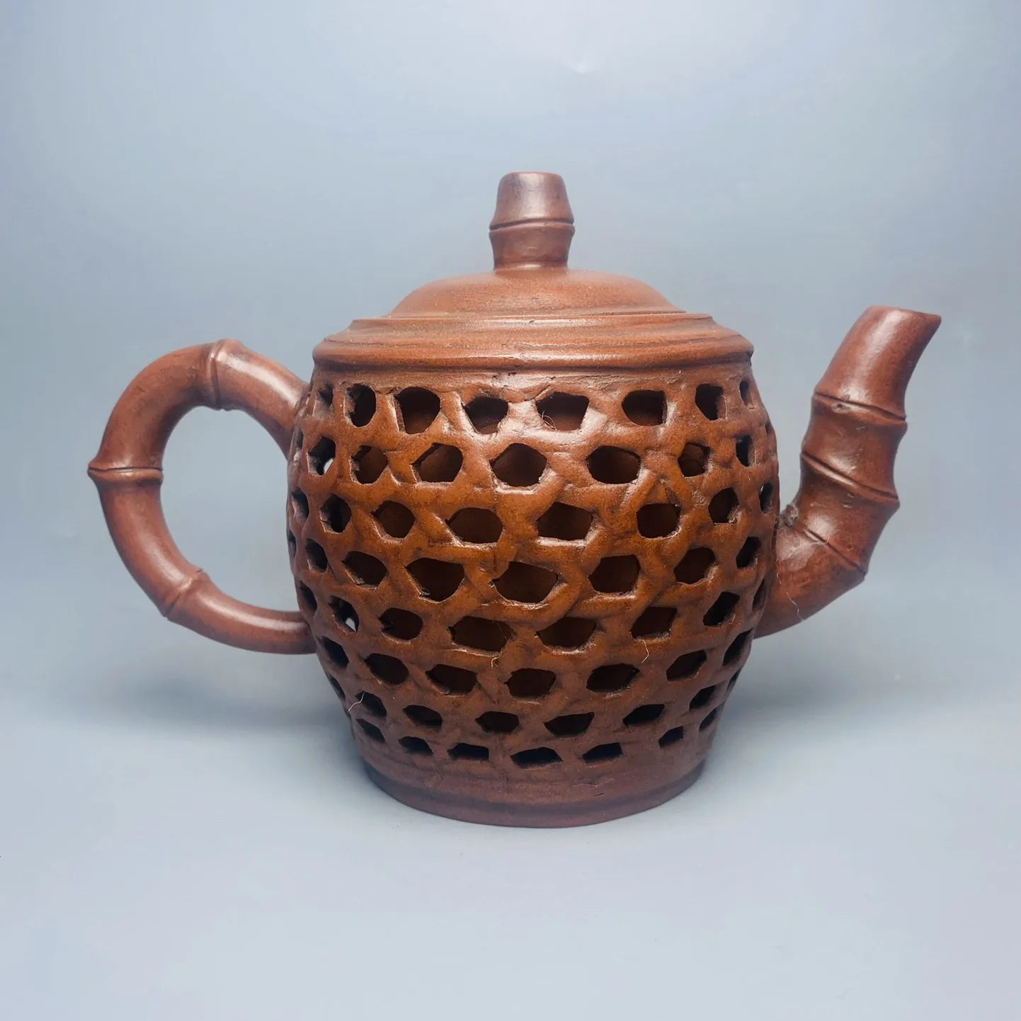 

Китайский Глиняный Чайник Yixing Zisha, чайник с бамбуковым узелком, 300 мл