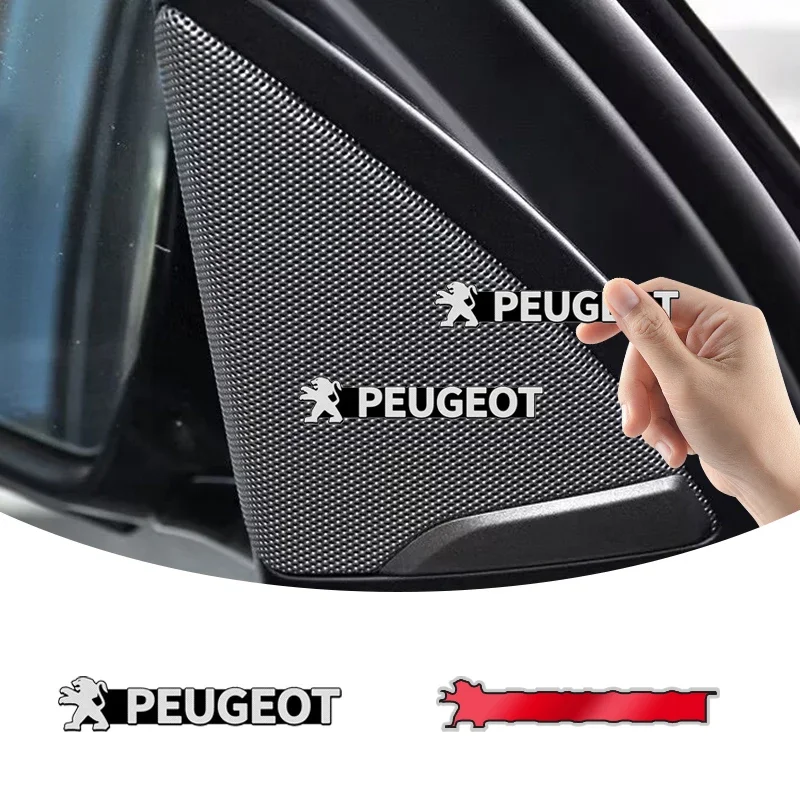 2/4 шт. алюминиевая наклейка для салона автомобиля аудио Peugeot 5008 MK1 MK2 2009-2019 Rétroviseur De