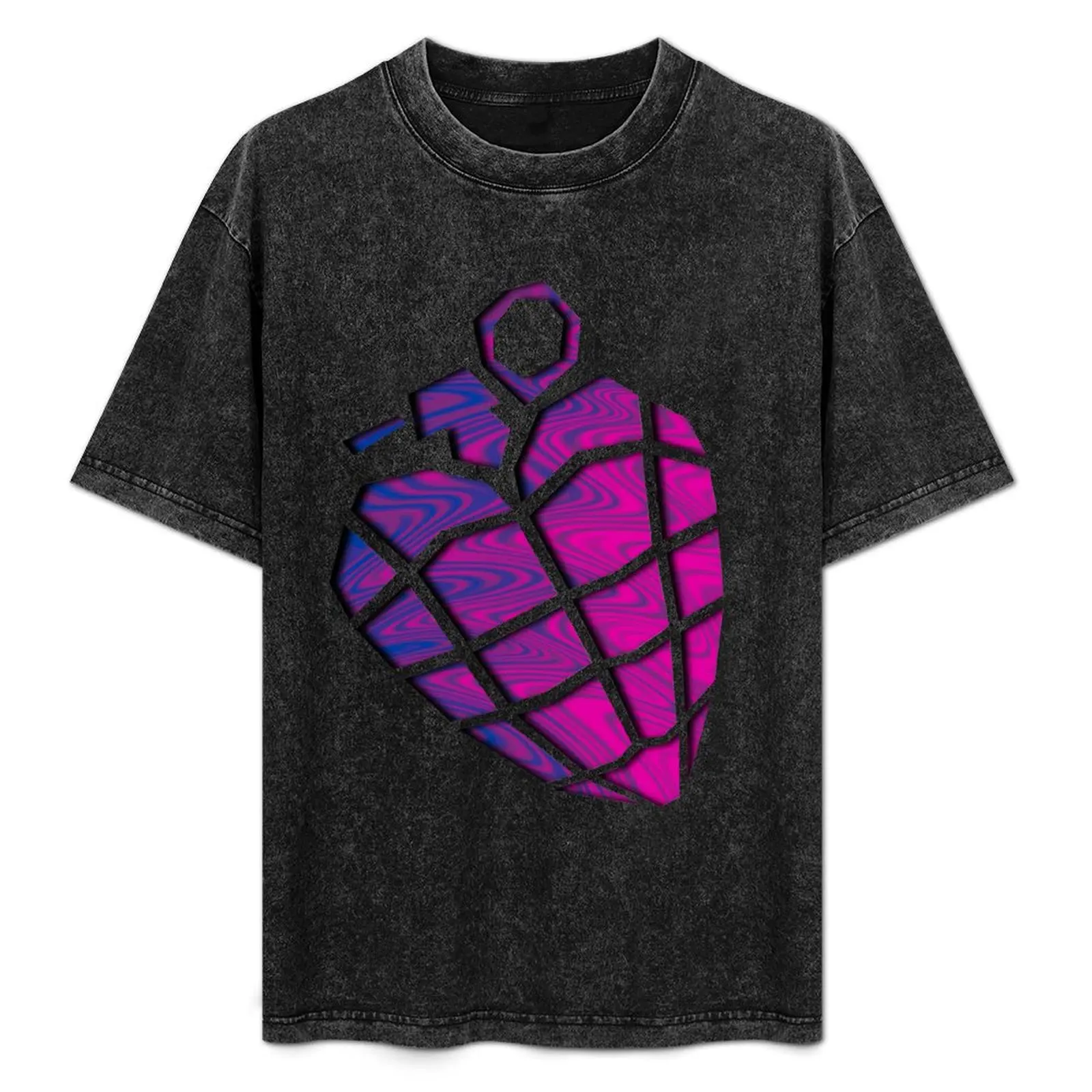 Футболка с гранатом в виде сердца Bi Pride хлопковые футболки рисунком топы для