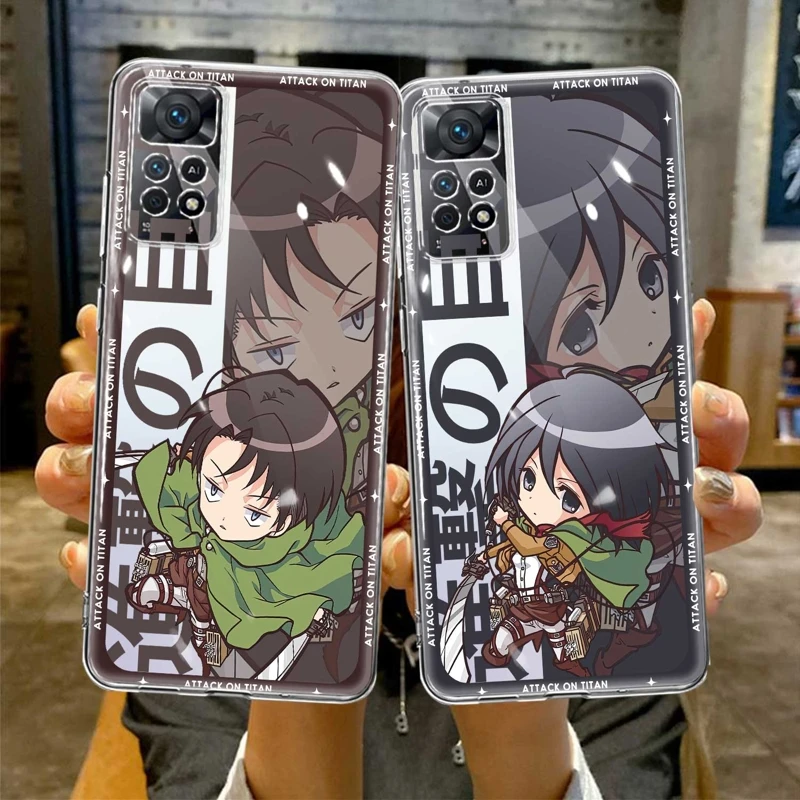 

Silicone For Xiaomi Redmi Note 9S 7 8 9 10 11 12 4G 5G Pro 10S NOTE11 11T 10Pro 8T Attack On Titan Drawing Case