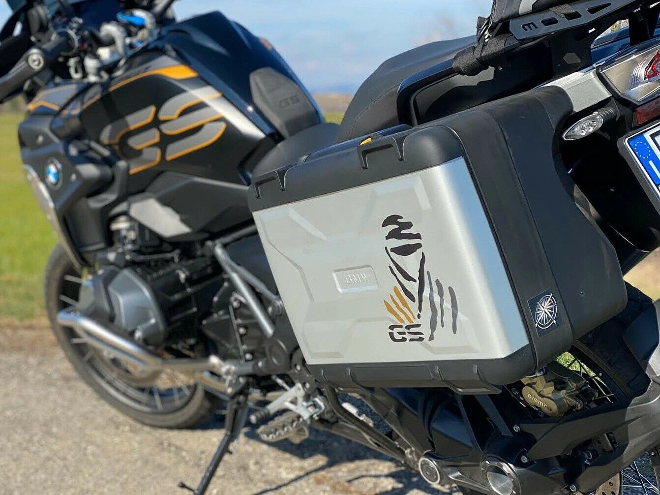 Комплект из 2 наклеек для мотоцикла с логотипом багажа Tuareg GS совместим BMW R1250