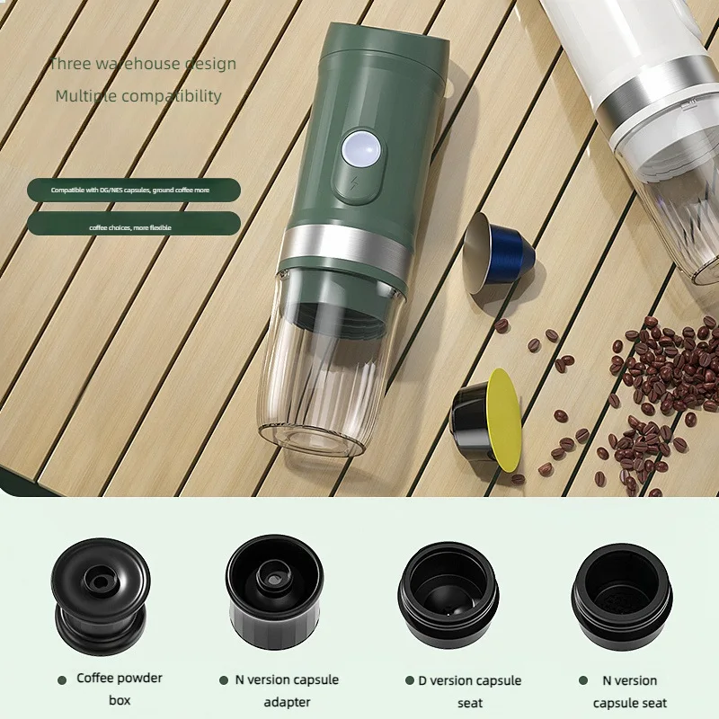 Электрические мини-умные перезаряжаемые кофеварки 3 в 1 портативные для эспрессо