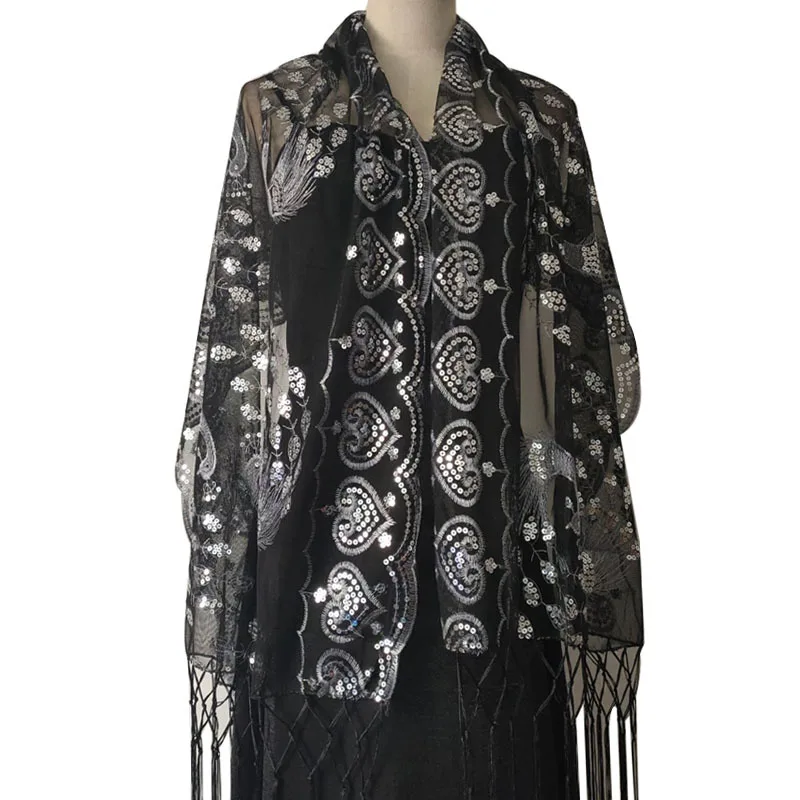 Модная свадебная шаль и накидка для женщин с вышивкой Pavlina JJYANJIN полиэстеровый
