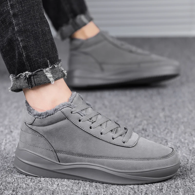 

Теплые зимние ботинки из хлопка, Мужская зимняя обувь 2023, ботильоны для мужчин, высокие кроссовки, роскошная обувь, мужская обувь