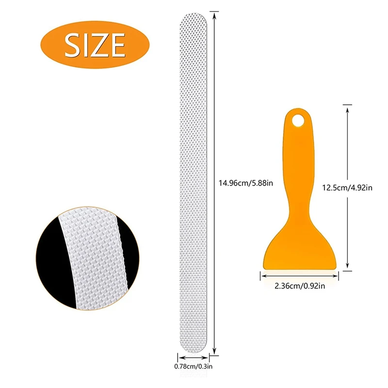 Акция! 36 шт. прозрачные Нескользящие наклейки-полоски для ванной |