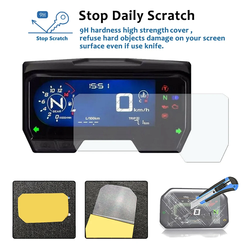 Для Honda CBR650R / CB650R CBR500R CB500F/X 2019 + Защитная пленка для экрана приборной панели