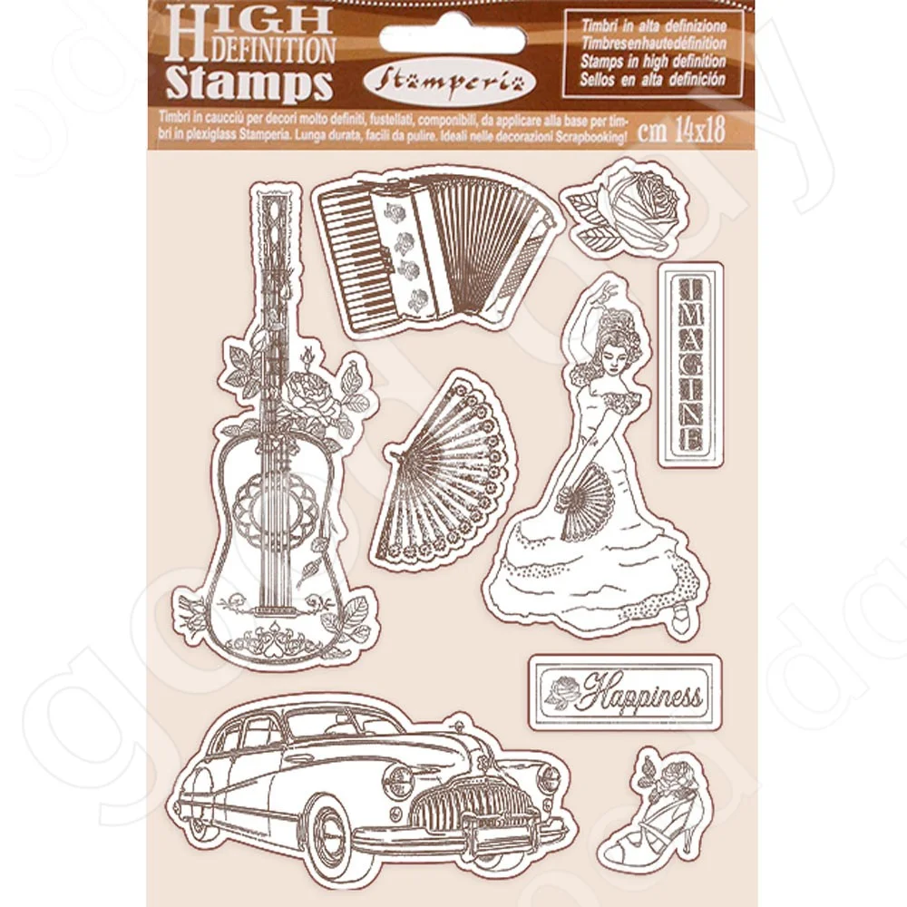 

2022 New Arrival Car Guitar Cutting Dies Stamps Scrapbook Diary Decoration Stencil Embossing Template Diy Greeting Card Handmade