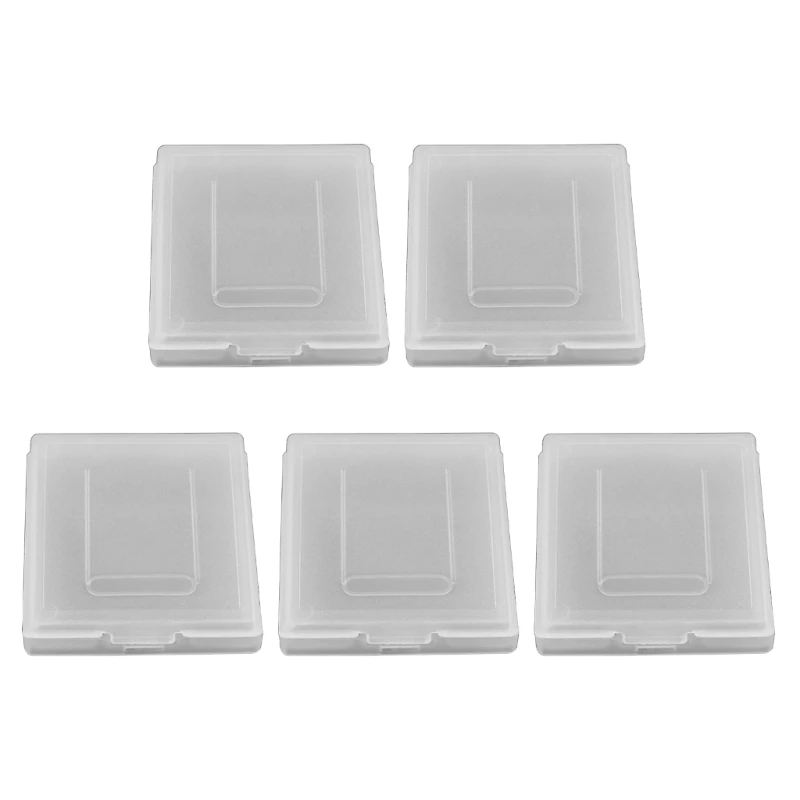 

5x Transparent- Game Card Holder Dustproof Portable Organizer Box for GBC GBP Cartridge Protector Game Card Storage