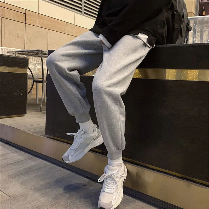 

2022 Autumn Winter New Jogger Pants Men Drawstring Trousers Cotton Casual Comfortable Tracksuits Plus Size Gym Pants