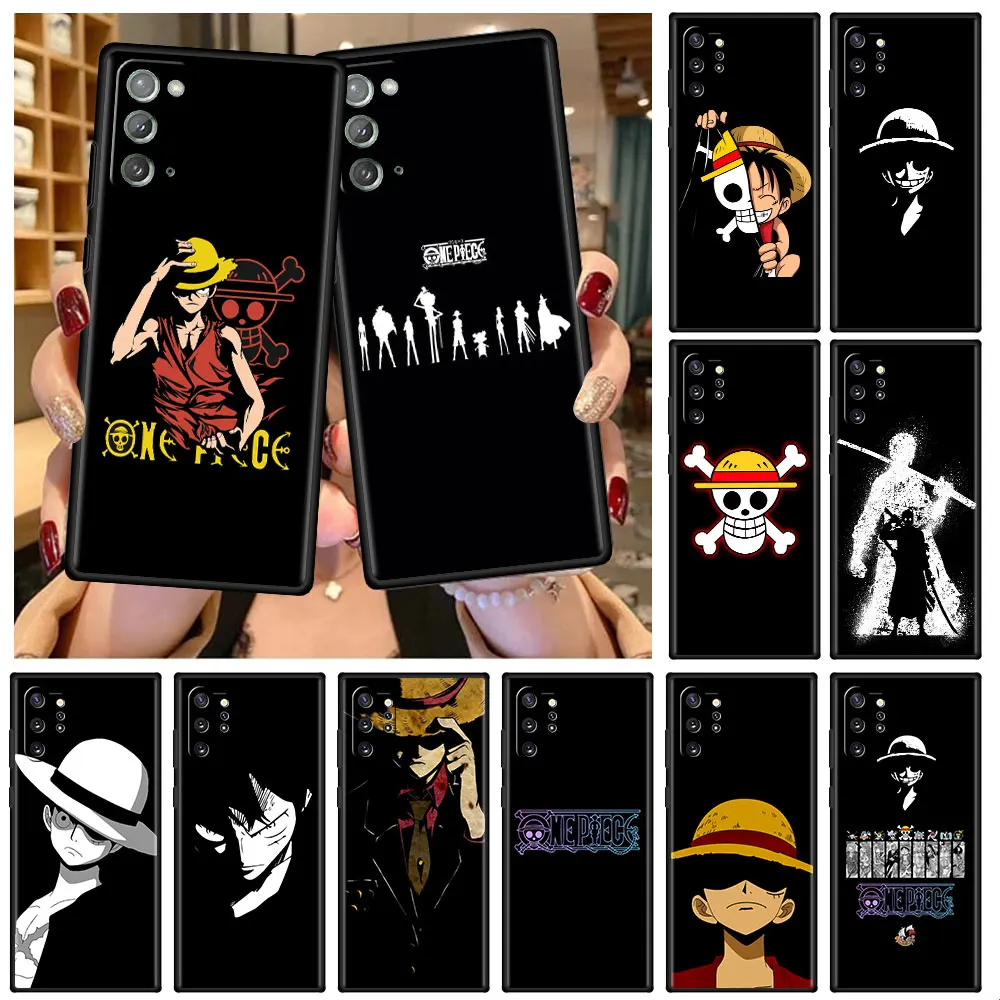 

Case For Samsung Galaxy A50 A20e A70 A10 A40 A20s A10s M30s M23 M51 M31s Black Soft Phone Cover Anime One- Piece