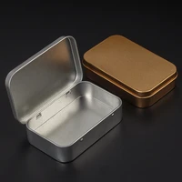 new 1pcs metal cigarette case high capacity tin storage box tobacco box tank cigarette holder for 110mm golden