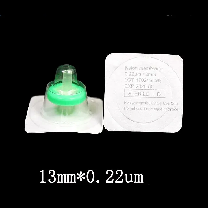 Стерильный шприцевой фильтр 13 мм блока 0 45 мкм/0 22 мкм игла нейлоновая мембрана