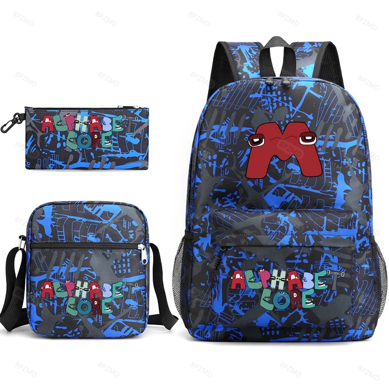 BPZMD Anime Print School BagCasual Student Backpack for Teenage Boys Girls Book Bag School for Kids Back to College Gifts