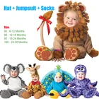 0-3 года, для маленьких мальчиков и девочек, мультяшный динозавр, коала, для детской вечеринки, Детский костюм