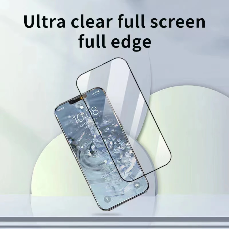 25PCS 20D Full Cover Tempered Glass For iPhone14 11 12 13 mini Pro X XR XS Max Screen Protector For iPhone 6 7 8 Plus