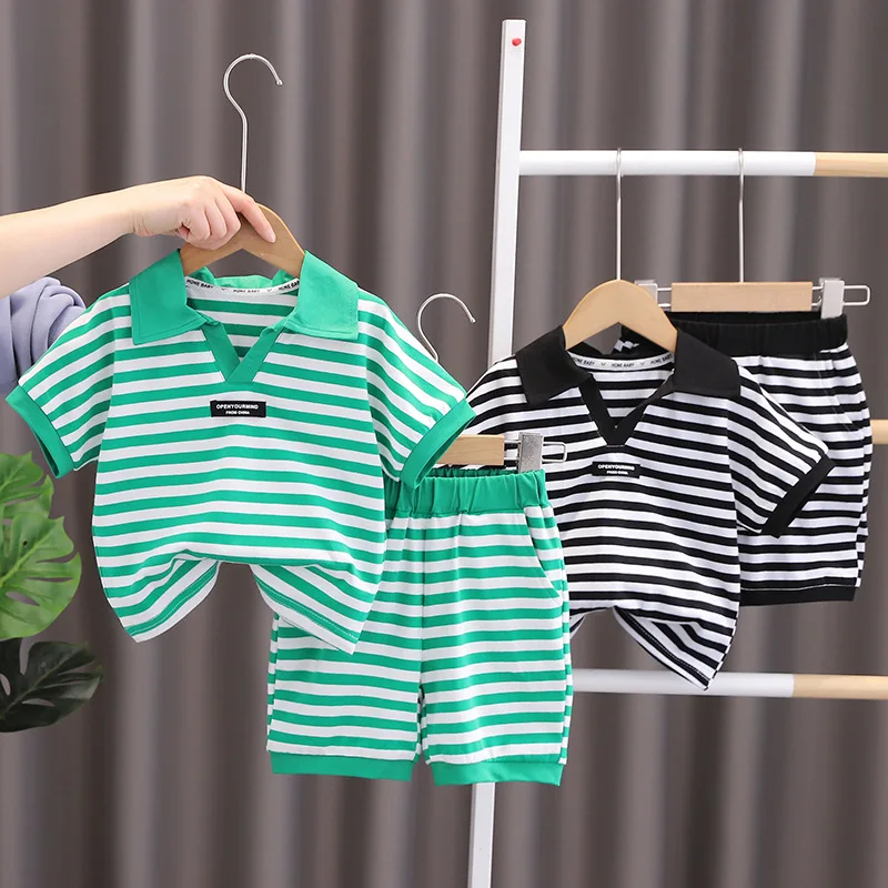 

Boys Clothes Sets Summer 2023 Children Polo Shirts Shorts 2pcs Tracksuits For Baby 1 To 6 Years Sports Suit Kids Cotton Outfits