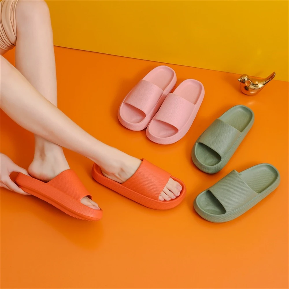 Summer Heightening Thick Bottom Fashion Bathroom Home Slippers Couple Men and Women Wear Sandals Comfortable Breathable Shoes