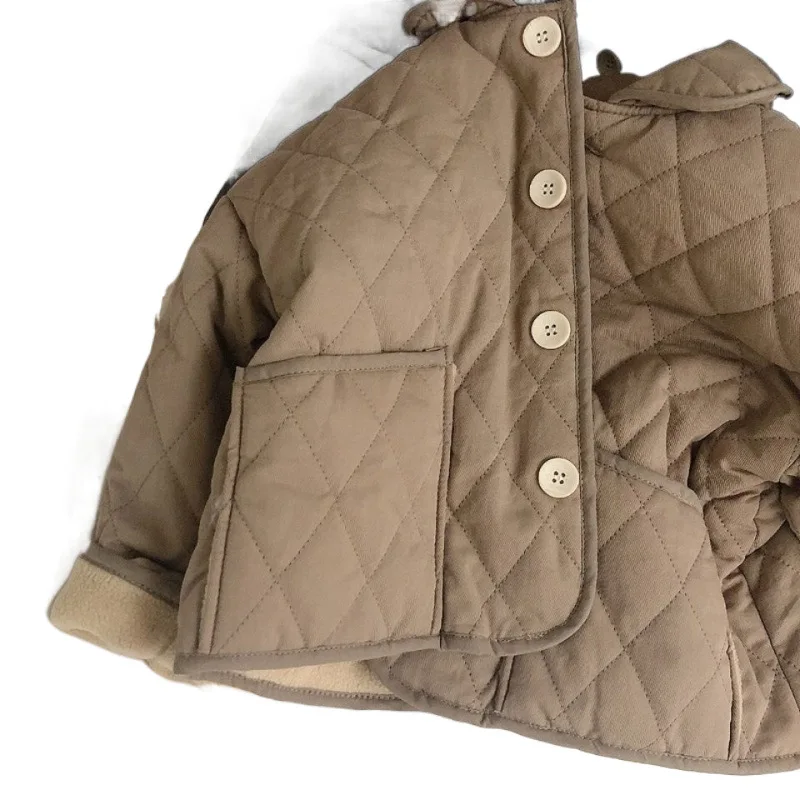 Детские пальто из хлопка новинка 2024 осенне-зимние ватные куртки теплые