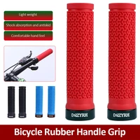 1pair silicone cycling bicycle grips single sided locking handlebar cover anti slip shock proof rubber handle grips bike parts