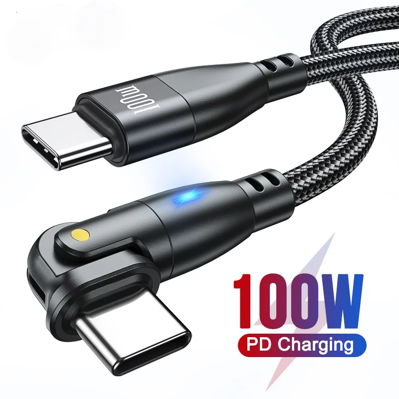 

100W Type C super Fast Charging Cable USB C PD100W for MacBook Pro Xiaomi POCO Huawei iPad Samsung USB-C Cable 3M