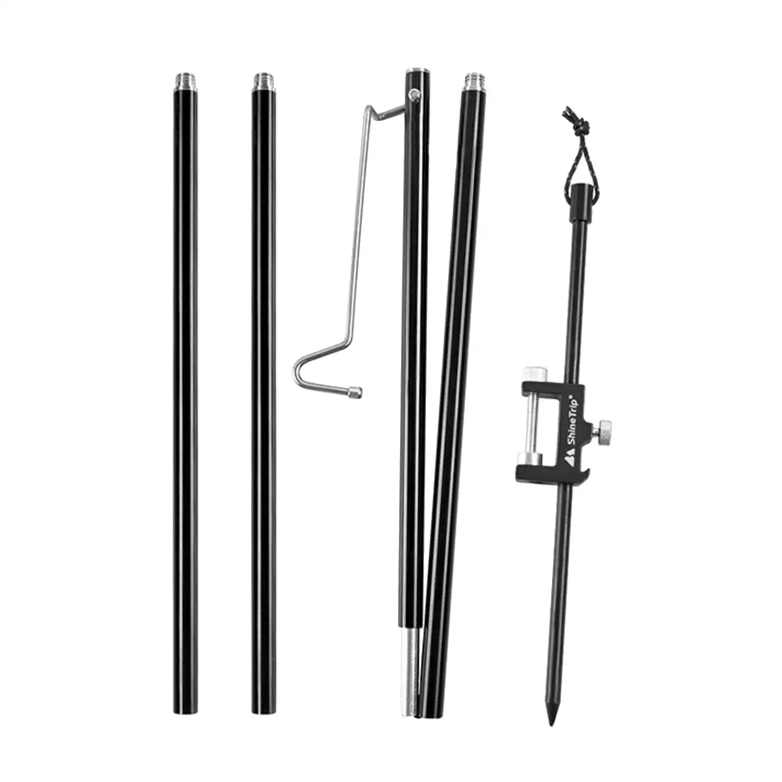 

Lamp Pole Accessories Holder Portable Aluminum Alloy for Camping Picnic