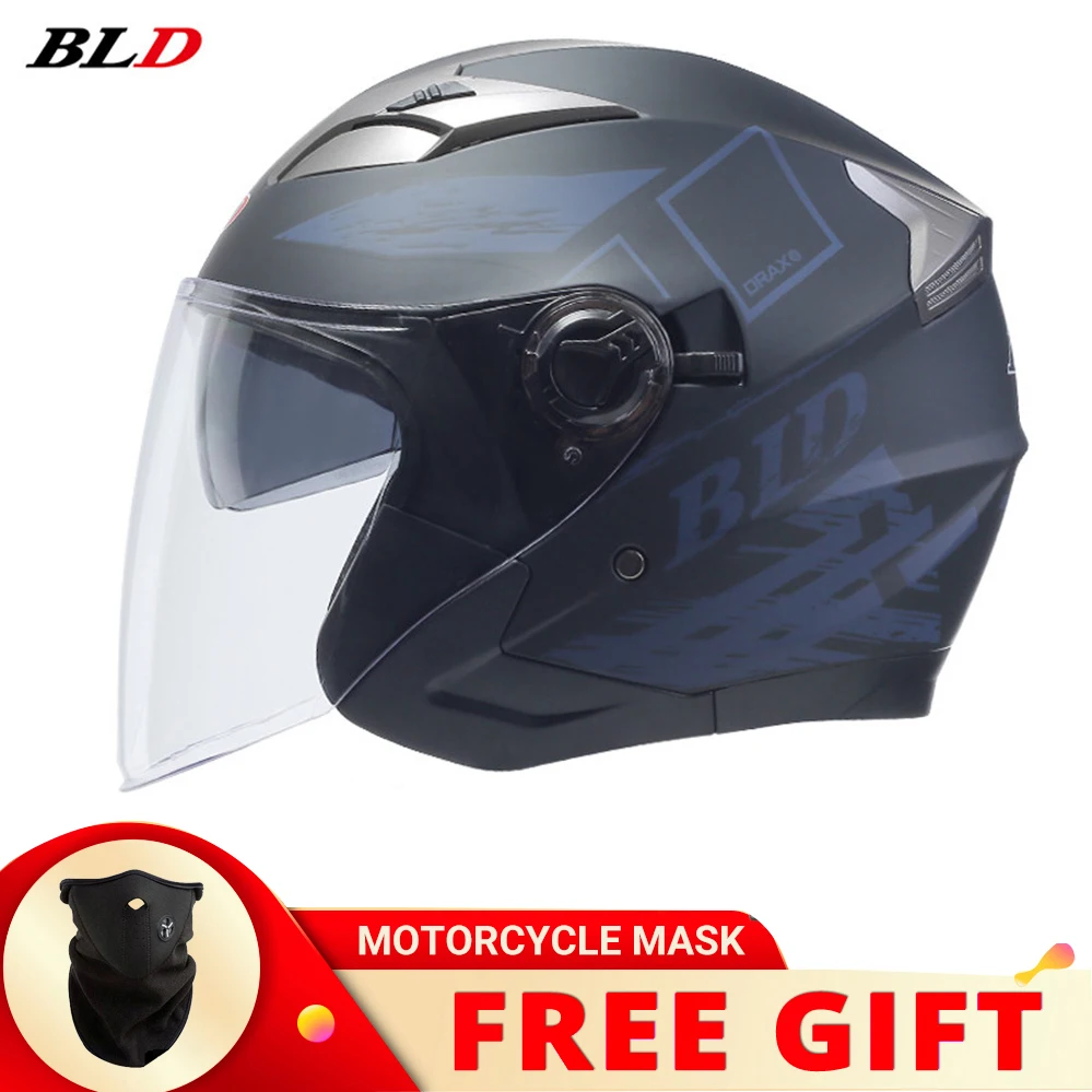 

Dual Lens Open Face Motorcycle Helmet High Quality DOT Approved Riding Motocross Racing Motobike Cascos ABS Capacete De Moto Men