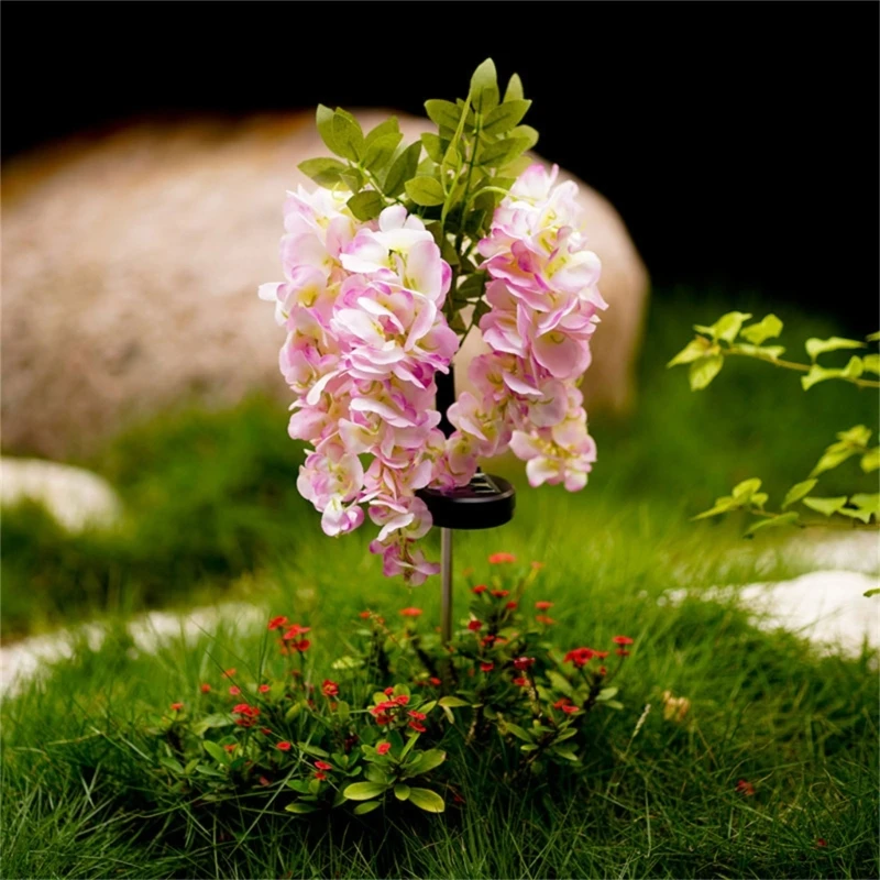 

Solar Wisteria Flower Garden Stake Landscape Light Party Background Decoration
